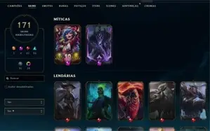 CONTA DE LEAGUE OF LEGENDS P3-PANTHEON GUERREIRO DAS CINZAS