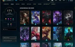 CONTA DE LEAGUE OF LEGENDS P3-PANTHEON GUERREIRO DAS CINZAS
