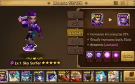 Reroll Summoners War lvl10 com Jackson + Carcano