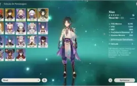AR 46 XIAO/DILUC/ZHONGLI/QIQI C1/HARÁ CELESTIAL/BENÇÃO 16 D