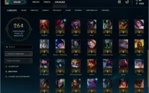 conta de lol level 123