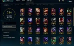 conta de lol level 123