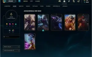 Conta DIAMANTE 3 com 6 skin e 27 champs