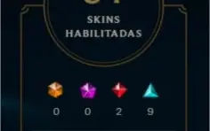 Conta Platina III - 84 skins