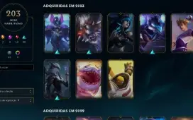 Conta Plat 1 Todos Os Champs 203 Skins