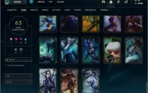 Conta prata 2 com 89 champ e 63 skin +1 Prestigio + 80 Ponto