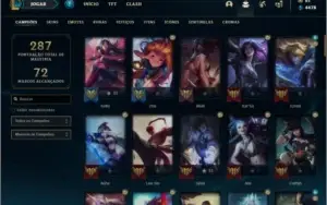 Conta prata 2 com 89 champ e 63 skin +1 Prestigio + 80 Ponto
