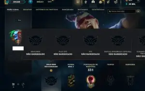 Unranked com 130 Champs e 151 Skins ( JG / TOP )