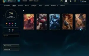 conta lol platina 4