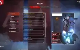 Vendo conta apex lvl 256 herança wraith + skins