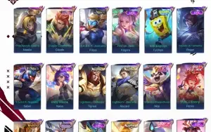 Conta Mlbb|Lv 71|Collector Natália|129 Heróis|230 Skins|