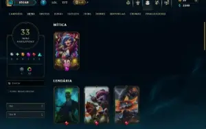 Platina 1 com 75 Champs e 33 Skins ( ADC / SUP )
