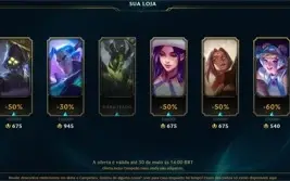 CONTA LOL MESTRE 105PDL  COM 412 SKINS!! PREÇO NEGOCIAVEL!!