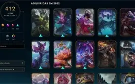 CONTA LOL MESTRE 105PDL  COM 412 SKINS!! PREÇO NEGOCIAVEL!!