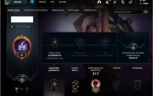 Conta bronze 3 com 58 skins e 88 champs