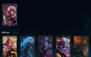 Conta LoL 400 skins Mono Katarina,Ex diamante