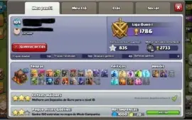 vendo 3 contas do clash of clans