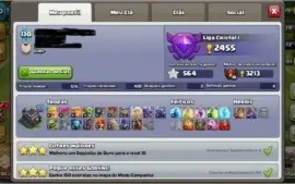 vendo 3 contas do clash of clans