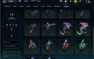 Conta prata 4 com TODOS os champs e 144 Skins