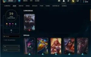 Conta Ferro 1 com 84 Champs e 39 Skins