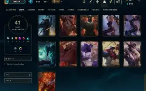 Platina 3 com 130 Champs e 41 Skins ( TOP / JG )