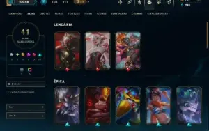 Platina 3 com 130 Champs e 41 Skins ( TOP / JG )