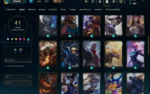Platina 3 com 130 Champs e 41 Skins ( TOP / JG )