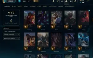 Platina 3 com 130 Champs e 41 Skins ( TOP / JG )