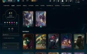 Platina 3 com 130 Champs e 41 Skins ( TOP / JG )