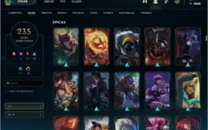 CONTA COM PREÇO IMPERDÍVEL, 275 SKINS DIAMANTE 4 2020