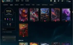 CONTA COM PREÇO IMPERDÍVEL, 275 SKINS DIAMANTE 4 2020