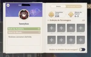 Conta de Genshin Impact  Hu tao+Eula+Keqing+Mona+Jean Ar 51