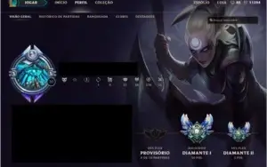 CONTA LOL DIAMANTE 1 103 CHAMPIONS 195 SKINS 13 RUNES PAGE