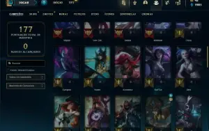 Esmeralda 2 com 60 Champs e 26 Skins + 5 Vitoriosas