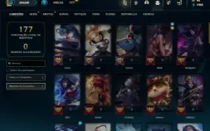 Esmeralda 2 com 60 Champs e 26 Skins + 5 Vitoriosas