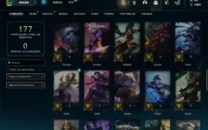 Esmeralda 2 com 60 Champs e 26 Skins + 5 Vitoriosas