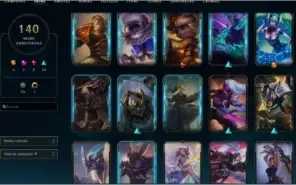 Vendo Conta Diamante 4 com 140 SKINS e 148 Campeões