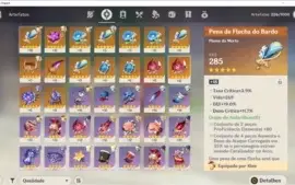 NA - AR42 - KEQING, KLEE +9 PERSONAGENS E ATLAS CELESTIAL