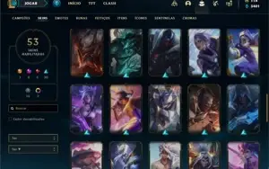 Conta ouro 4 com 120 Champs e 53 Skins
