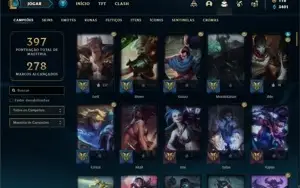 Conta ouro 4 com 120 Champs e 53 Skins