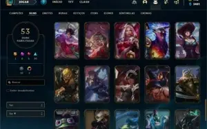 Conta ouro 4 com 120 Champs e 53 Skins