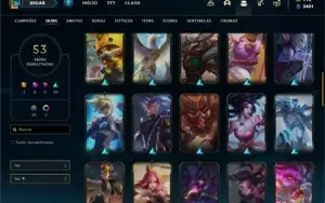 Conta ouro 4 com 120 Champs e 53 Skins