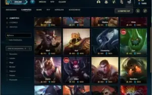 Conta platina 4 com 145 champs e 75 skins