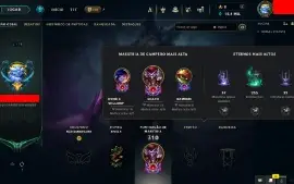 LOL Full Access - MMR Esmeralda soloq/Dima Flex; Skins e+!