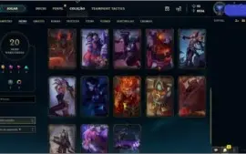 CONTA NVL 30,78 CHAMPS E 20 SKINS POR R$110,00 Promoção