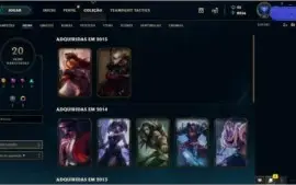 CONTA NVL 30,78 CHAMPS E 20 SKINS POR R$110,00 Promoção