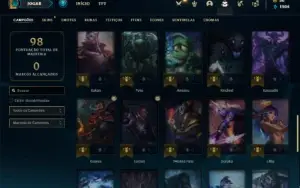 Conta ouro 4 com 50 Champs e 29 Skins