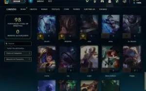 Conta ouro 4 com 50 Champs e 29 Skins
