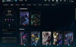 Conta ouro 4 com 50 Champs e 29 Skins