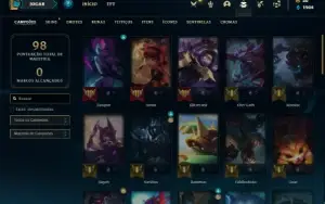 Conta ouro 4 com 50 Champs e 29 Skins